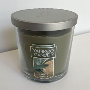 Yankee Candle “Sage & Citrus” 7oz Single Wick Small Tumbler Candle NEW Green